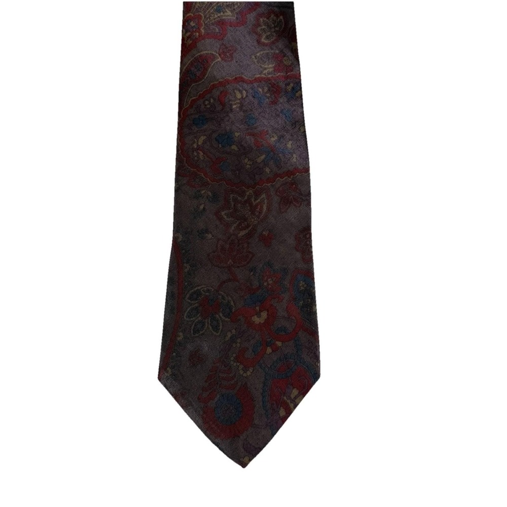 Vintage Halston Iridescent Paisley Tie Circa 1970 1980